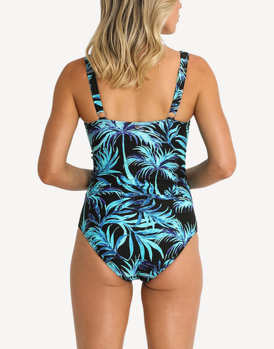 Pina Colada DD/E Twist Front One Piece#color_pina-colada-black