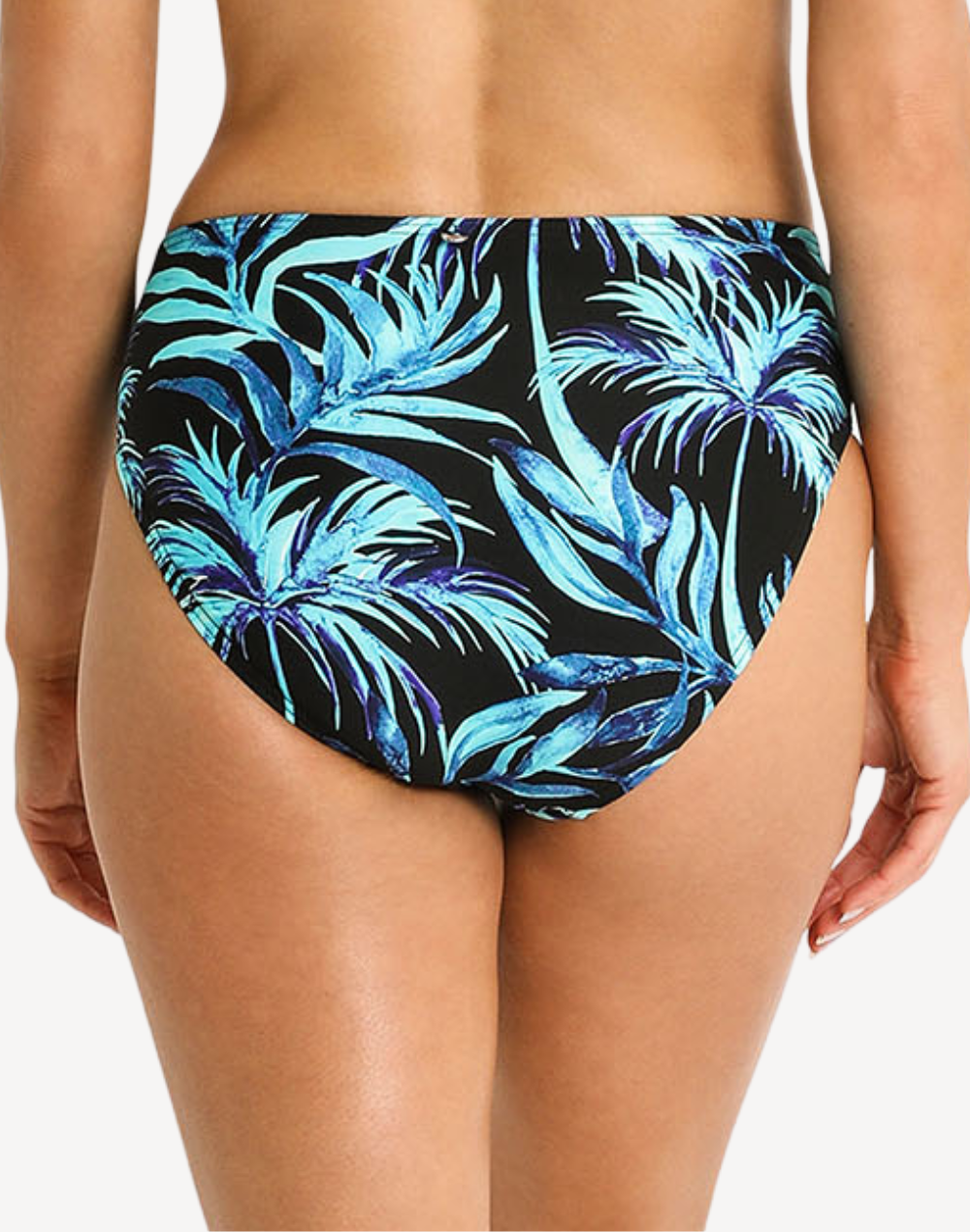 Pina Colada Mid Rise Bikini Bottom#color_pina-colada-black