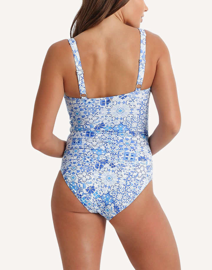 Seville DD/E Twist Ruched One Piece Swimsuit