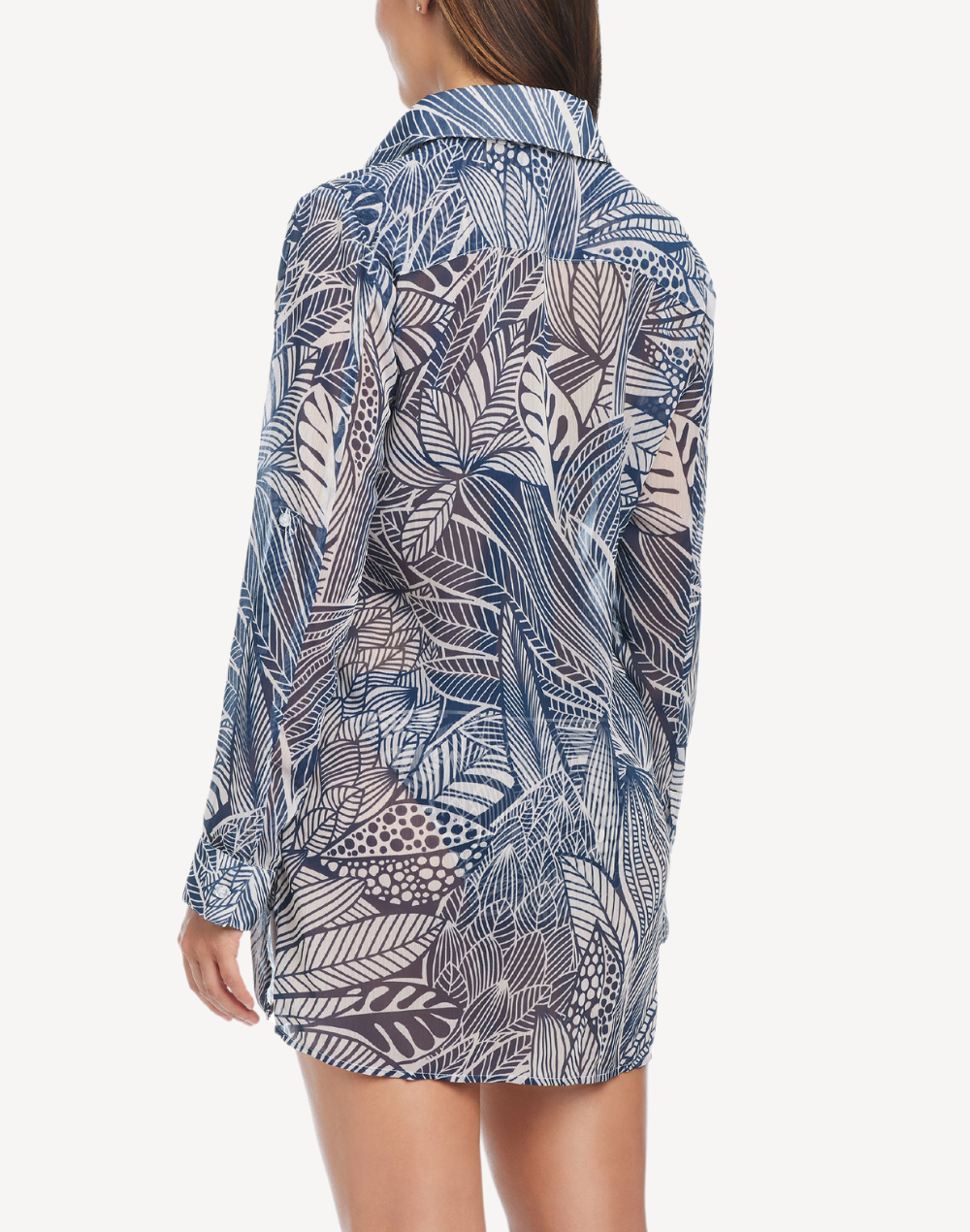 Bali Breeze Chiffon Shirt Cover Up#color_bali-midnight