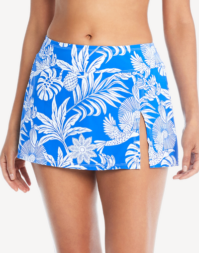 A Place In The Sun High Waist Skirted Bottom#color_big-sur-blue