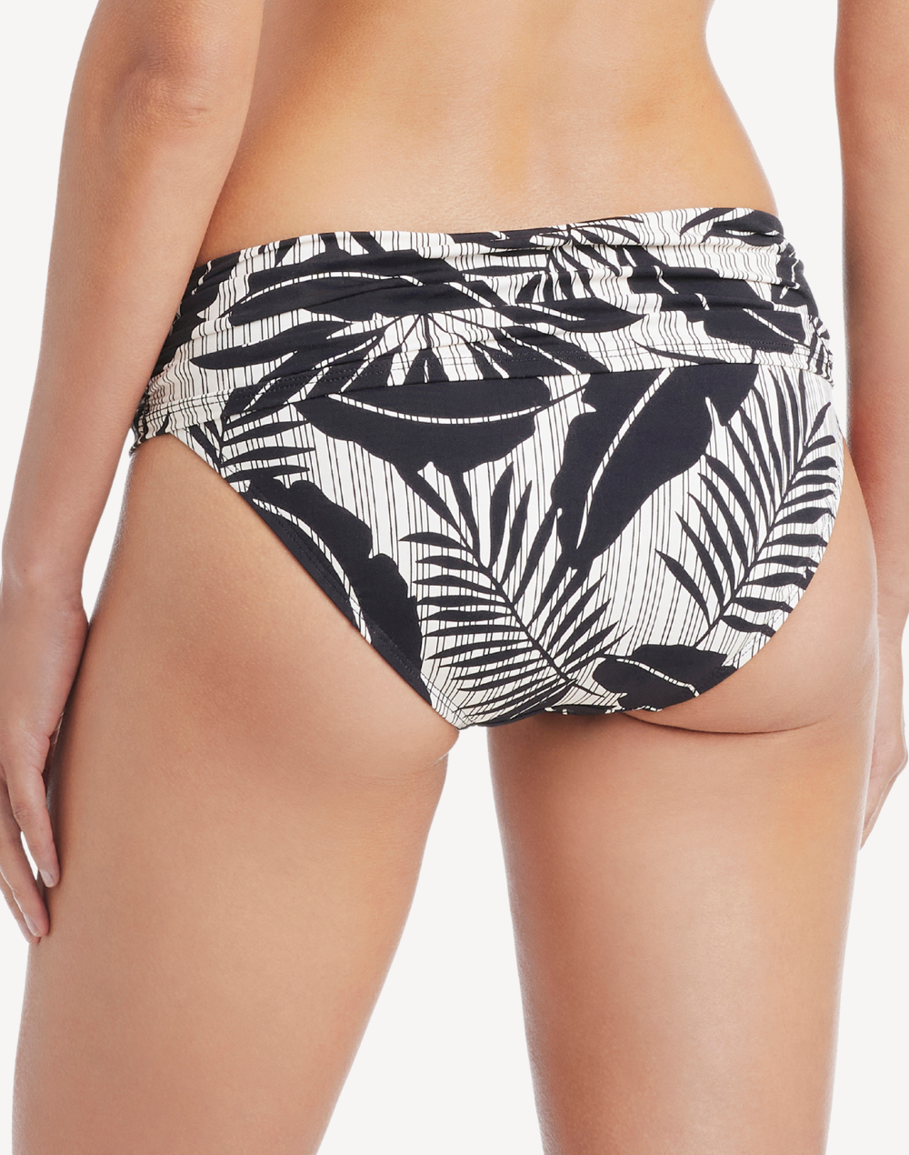 Island Time Sarong Hipster Bikini Bottom#color_island-time-black