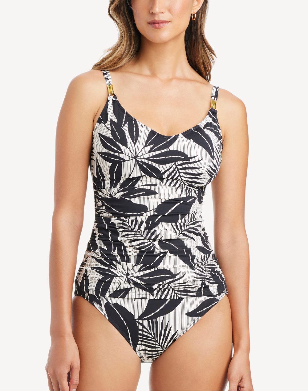 Island Time Scoop Neck Tankini Top
