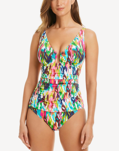 Keep It Moving U Wire Tankini Top#color_keep-it-multi