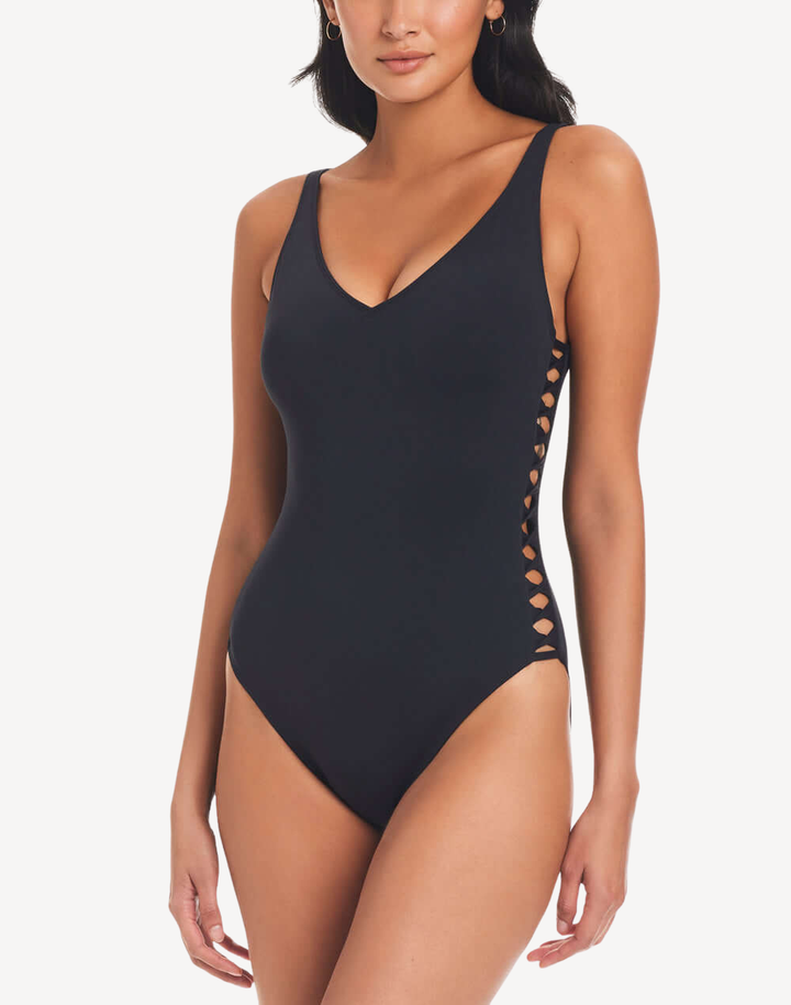 Kore Sides Lace Down One Piece