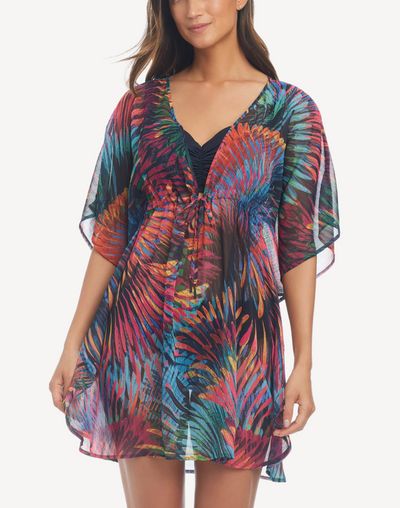 Wild Thing Chiffon Caftan#color_wild-thing-multi