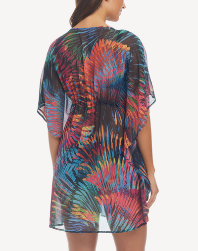 Wild Thing Chiffon Caftan#color_wild-thing-multi