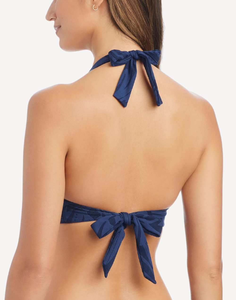 Tropical Tango Banded Halter Bikini Top#color_tropical-tango-midnight