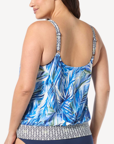 Pacific Palm Sarah Plus Size Tankini Top#color_pacific-multi