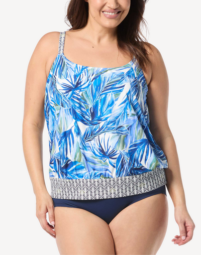 Pacific Palm Sarah Plus Size Tankini Top#color_pacific-multi