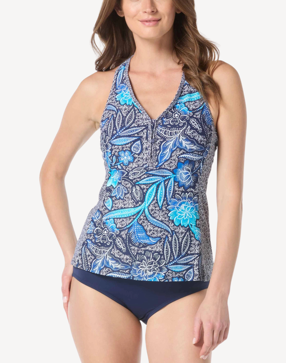Samoan Floral Erinna Tankini Top