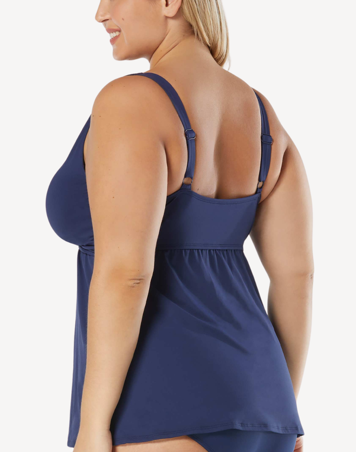 Solid Willow Plus Size Tankini Top