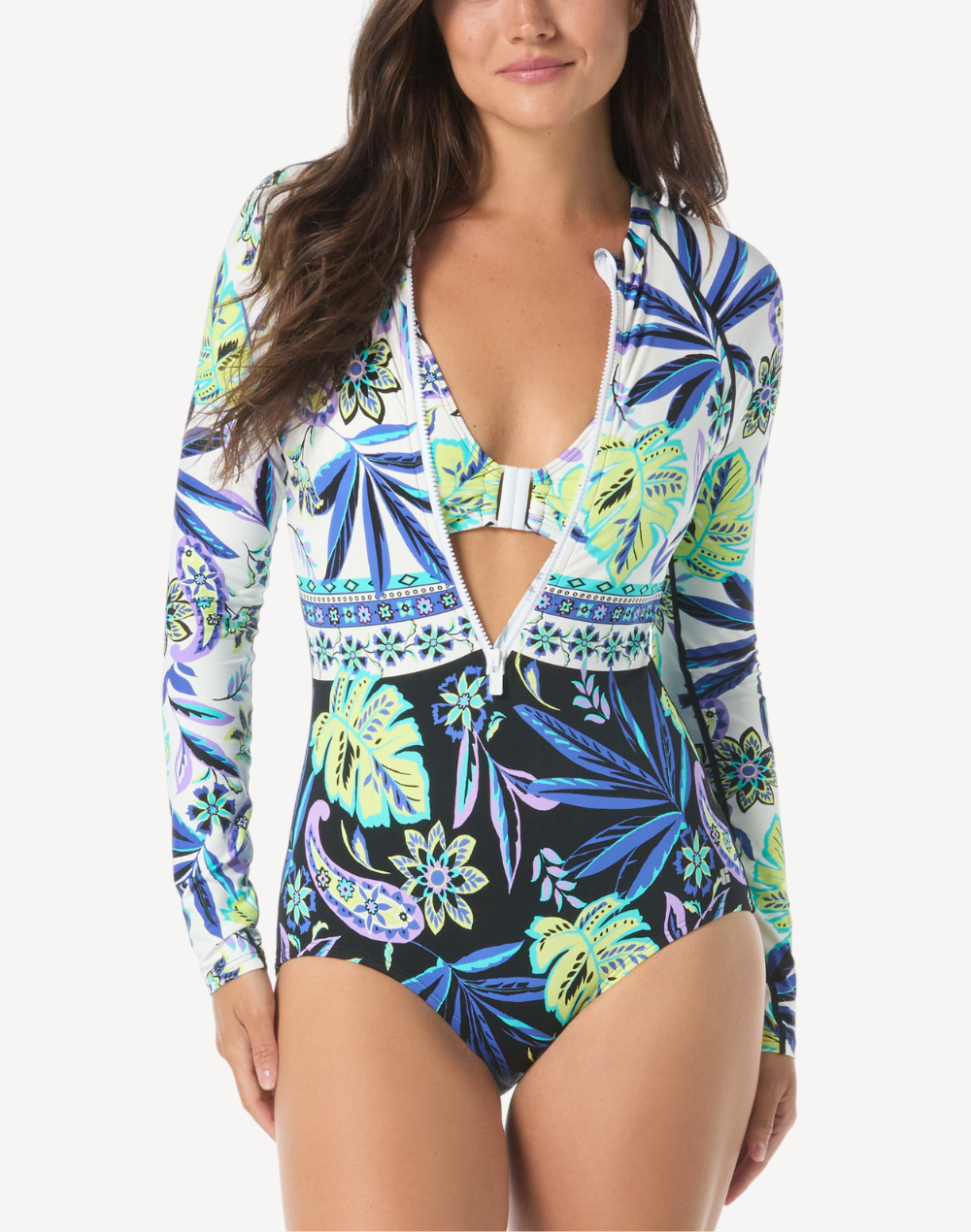 Aruba Bloom Sculpt UPF 50 Paddle Suit#color_aruba-bloom-multi