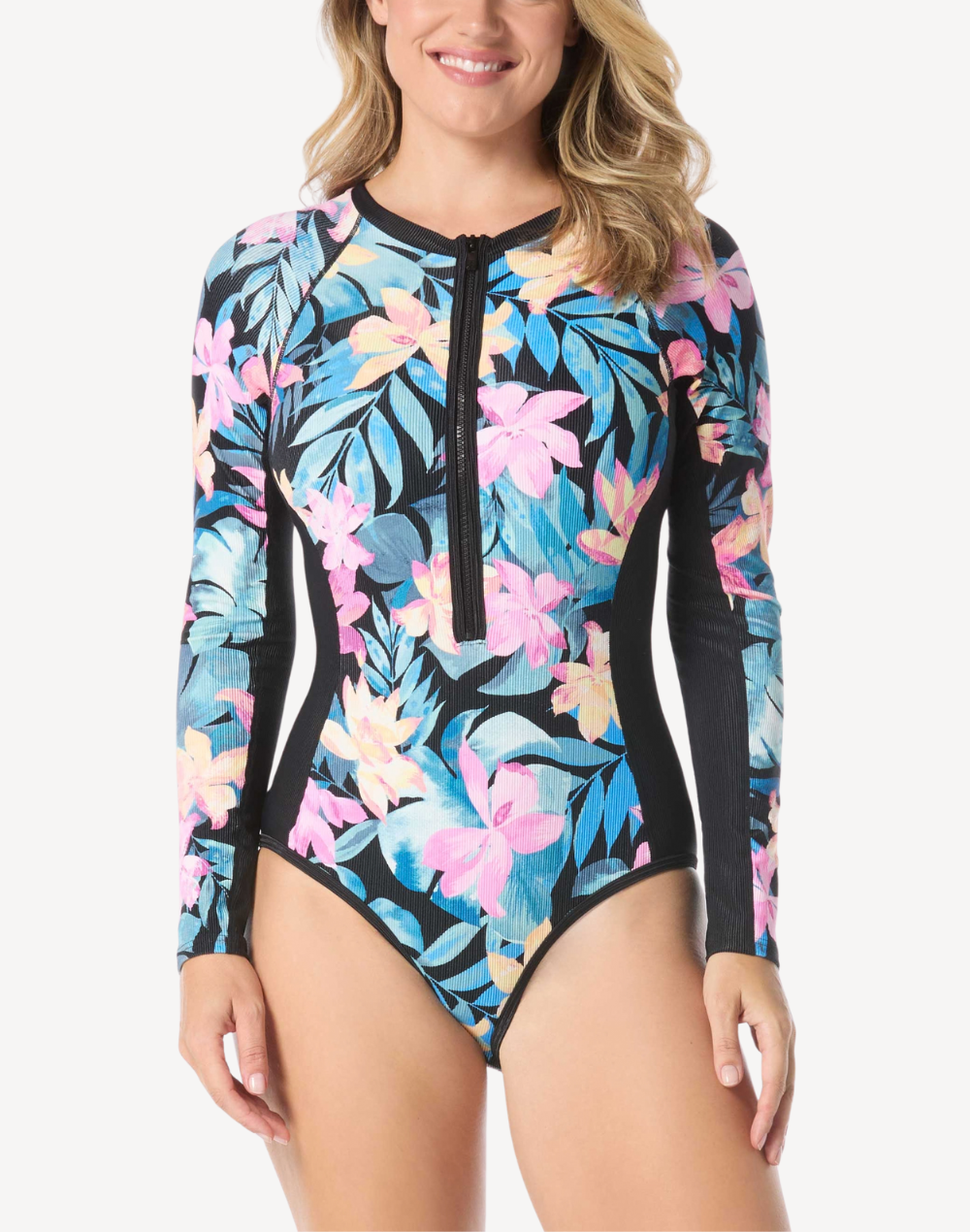 Wild Calypso Ribbed Sculpt UPF 50 Long Sleeve Paddle Suit