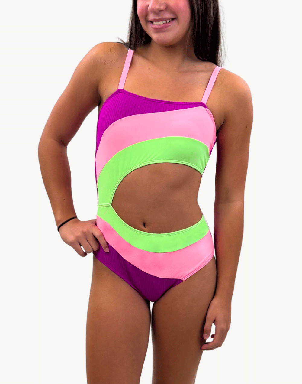 Girls Rays For Days Cutout One Piece
