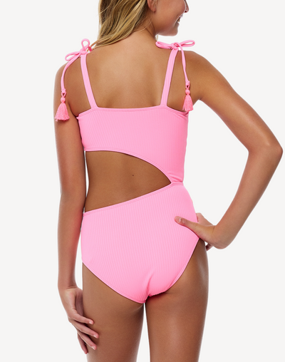 Girls Rays For Days Cutout One Piece#color_rays-watermelon