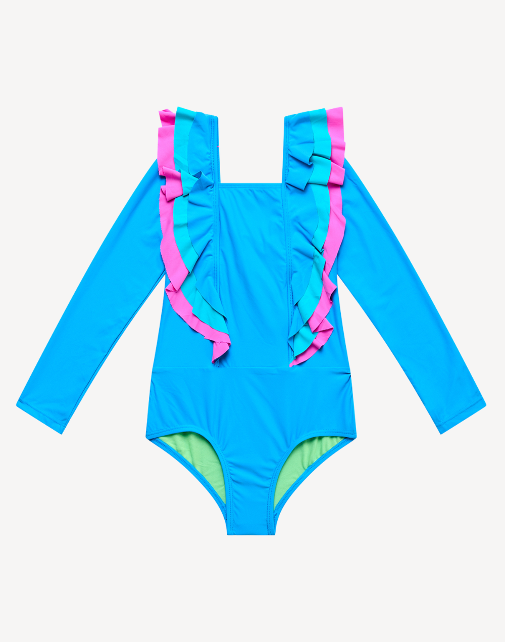 Toddler Girls Sunsets Long Sleeve One Piece Swimsuit
