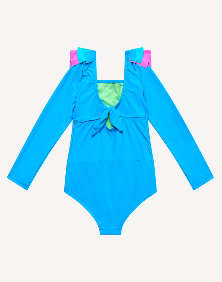 Toddler Girls Sunsets Long Sleeve One Piece Swimsuit