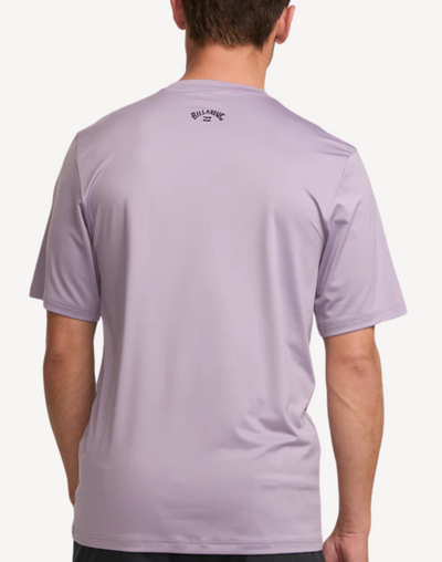 Men's All Day Wave Loose Fit Short Sleeve UPF Swim Shirt#color_wave-light-purple