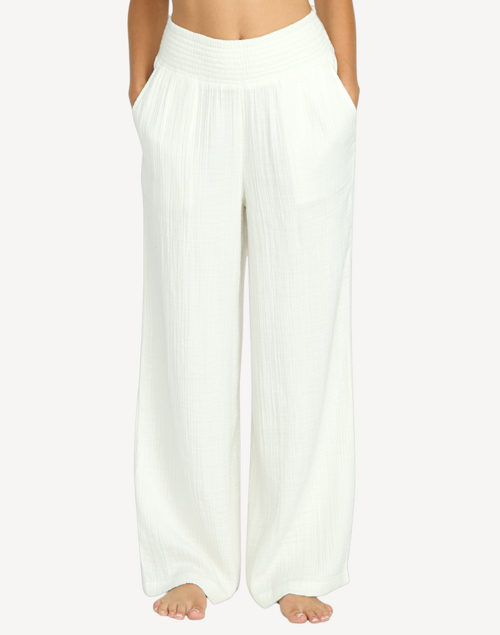 New Waves Gauzy Elastic Pants