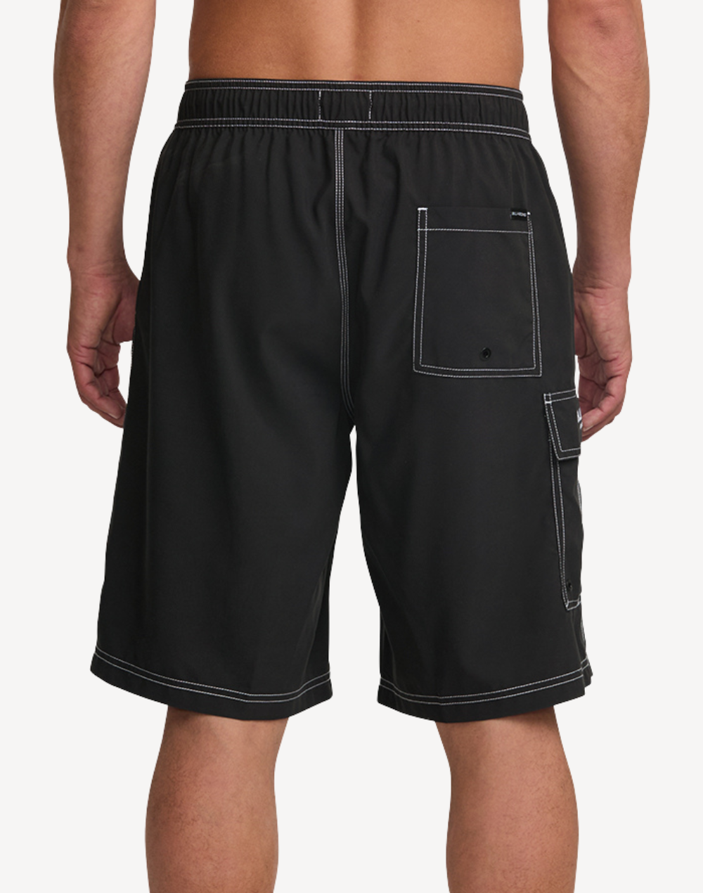 Throw On Layback 21" Swim Trunk#color_throw-on-black