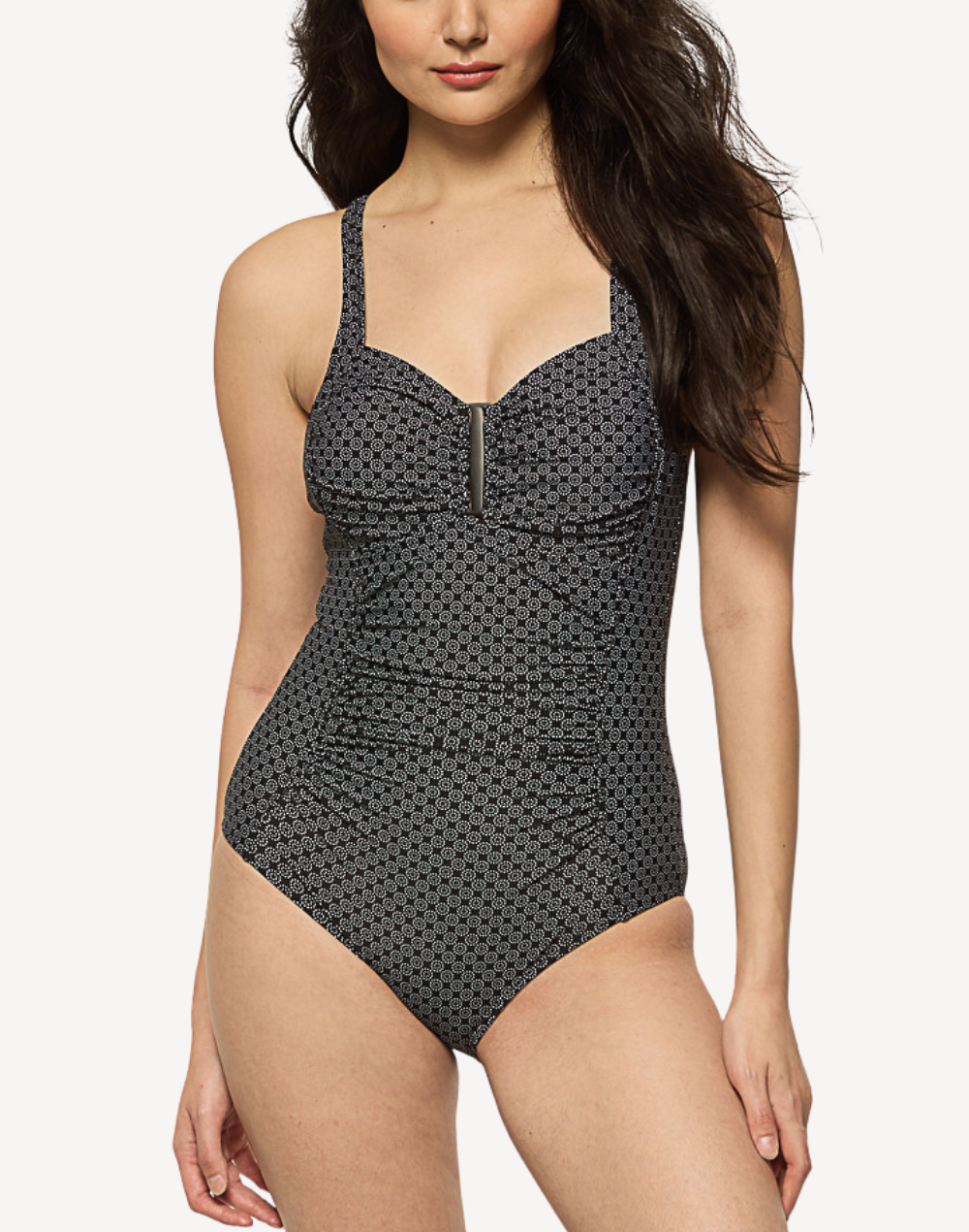 Onyx Dot Soft Cup One Piece Swimsuit