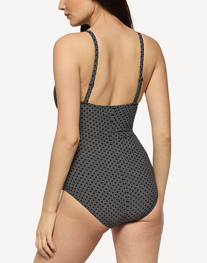 Onyx Dot Soft Cup One Piece Swimsuit