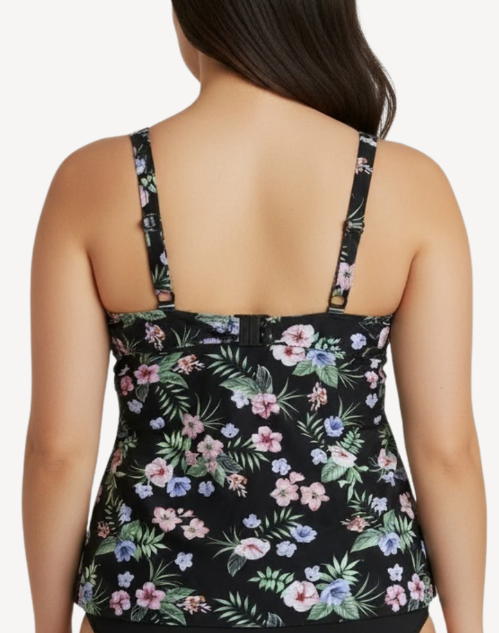 Tropical Flowers F/G Cup Tankini Top