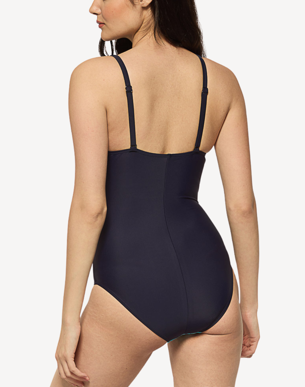 Sunset Wave Soft Cup One Piece Swimsuit#color_sunset-navy