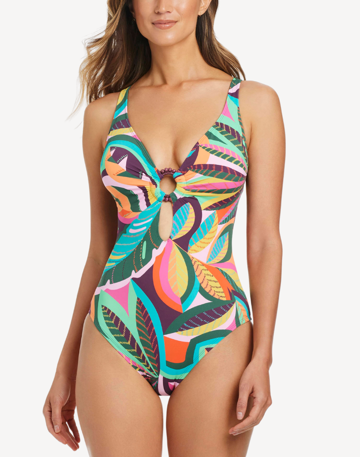 Wild And Free Ring X Back One Piece Swimsuit