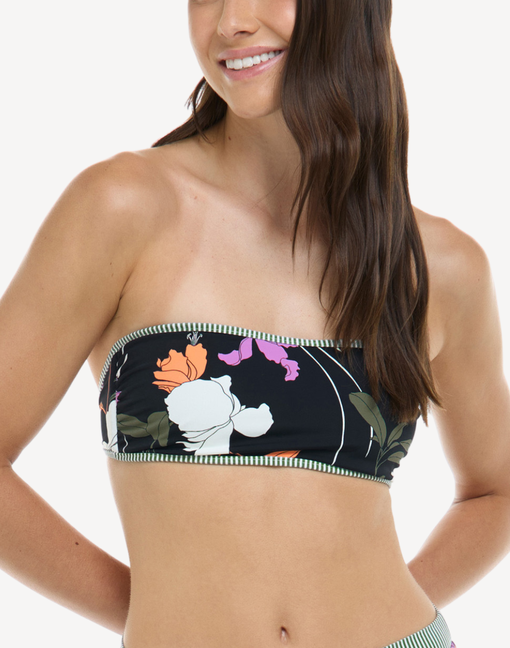 Dreamy Kai Reversible Bandeau Bikini Top#color_dreamy-black-multi