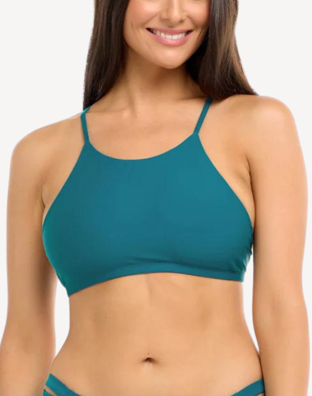 Smoothies Alesha High Neck Bikini Top#color_smoothies-kingfisher-green