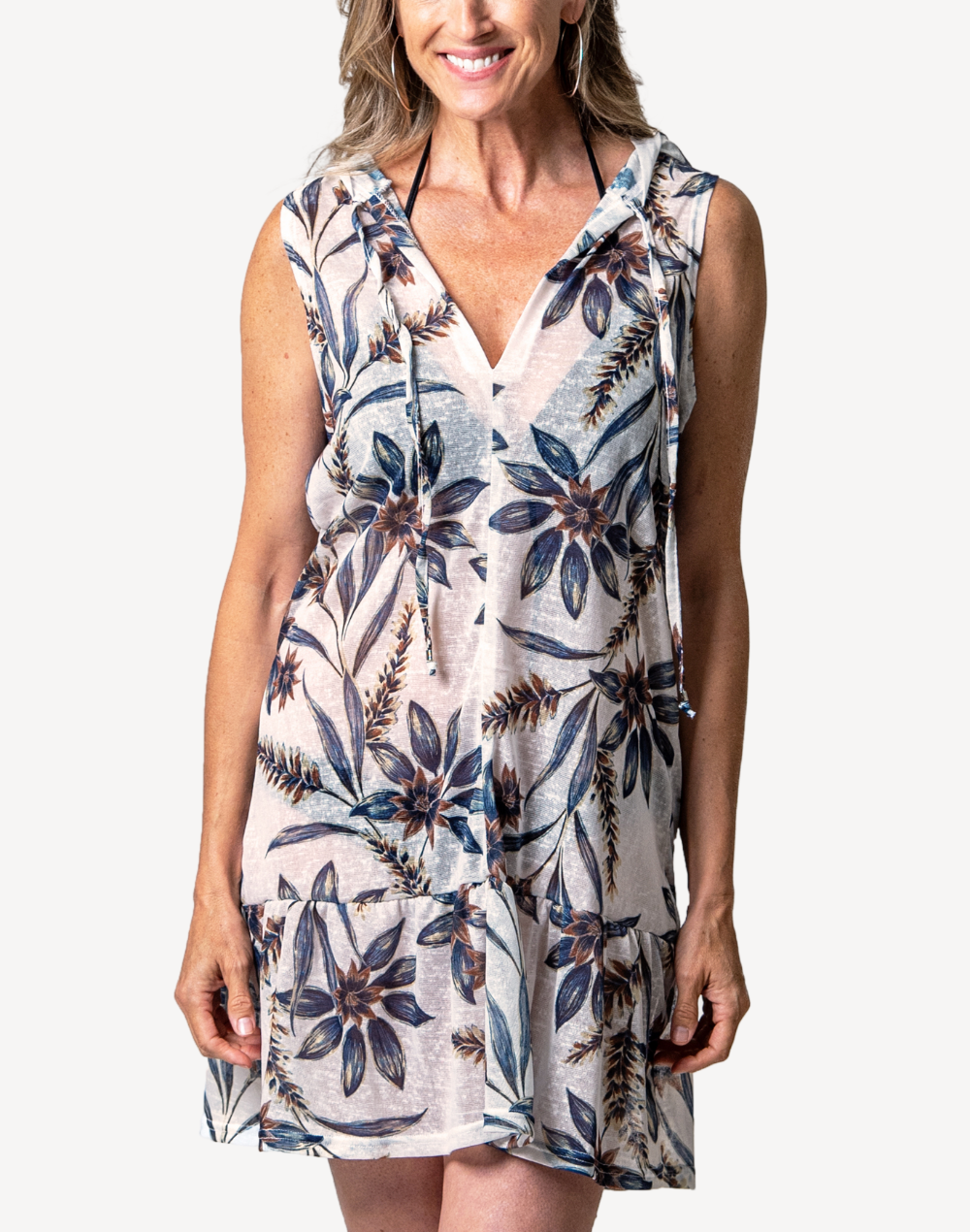 Montauk Hooded Frill Cover Up