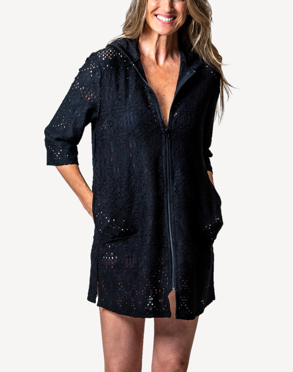 Santorini Encore Zip Font Cover Up