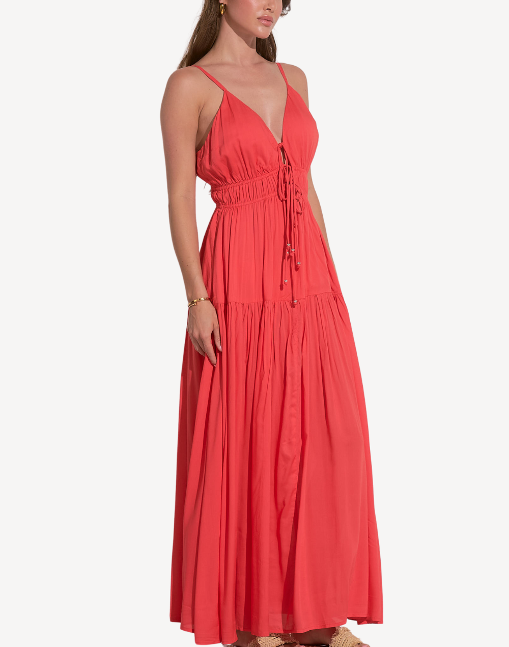 Spaghetti Strap Womens Maxi Dress Elan