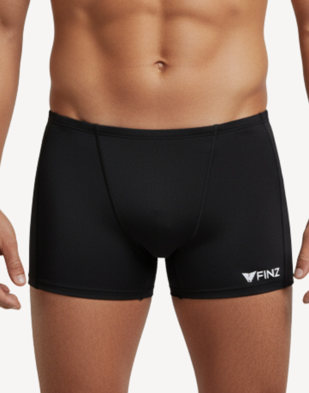 Solid Polyester Square Leg#color_black