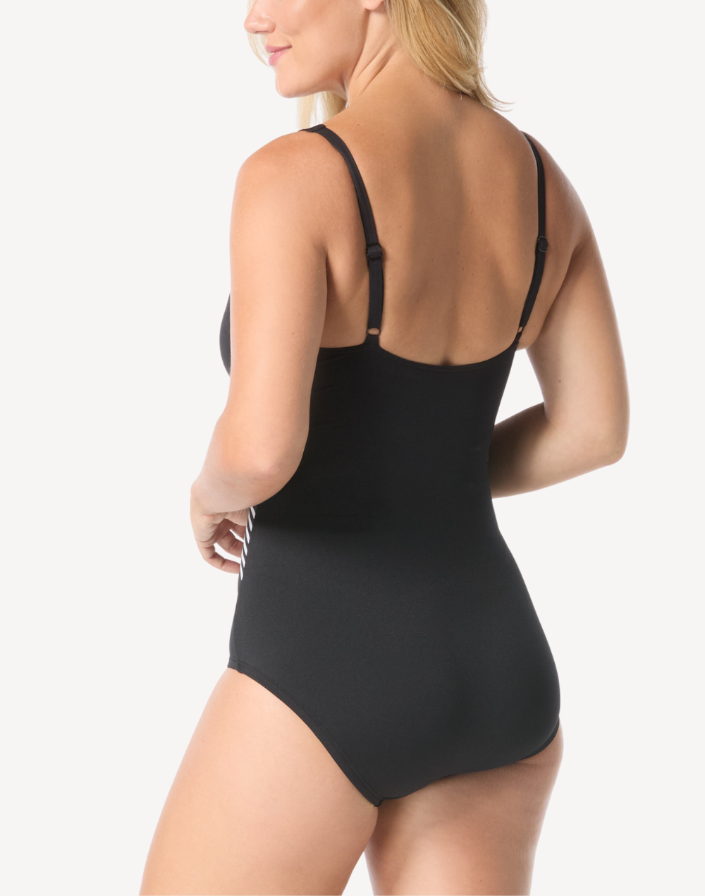 High Neck Polyester One Piece Swimsuit