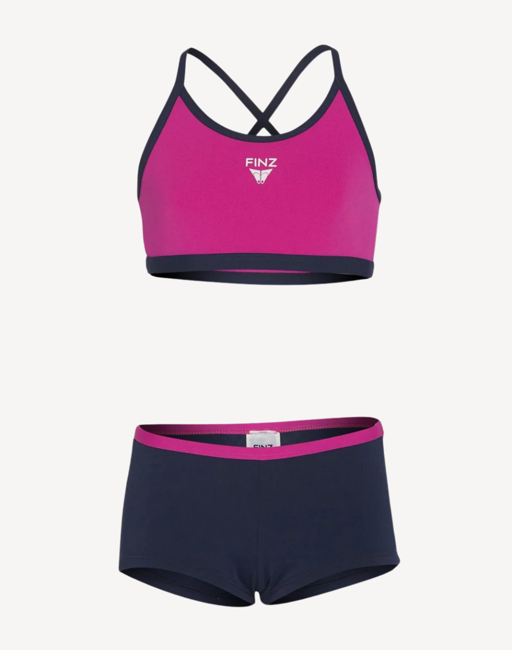 Girls Polyester Bikini Set#color_navy-purple