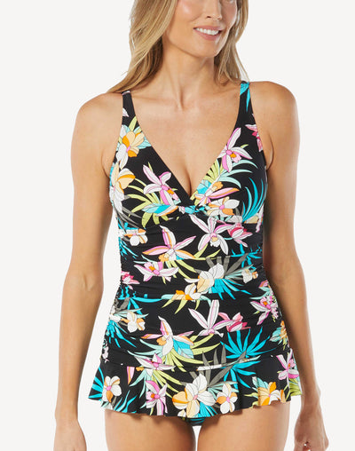 Tropic Bloom Nellie Swimdress#color_tropic-bloom-black