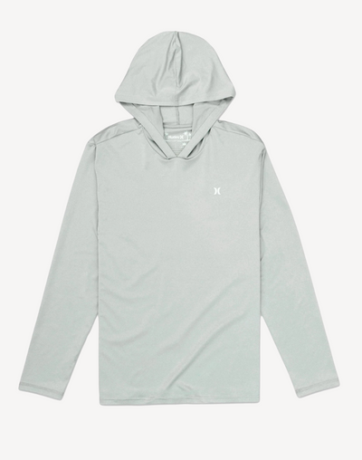 Everyday Hybrid UPF 50 Hooded Long Sleeve Swim Shirt#color_everyday-light-grey-heather