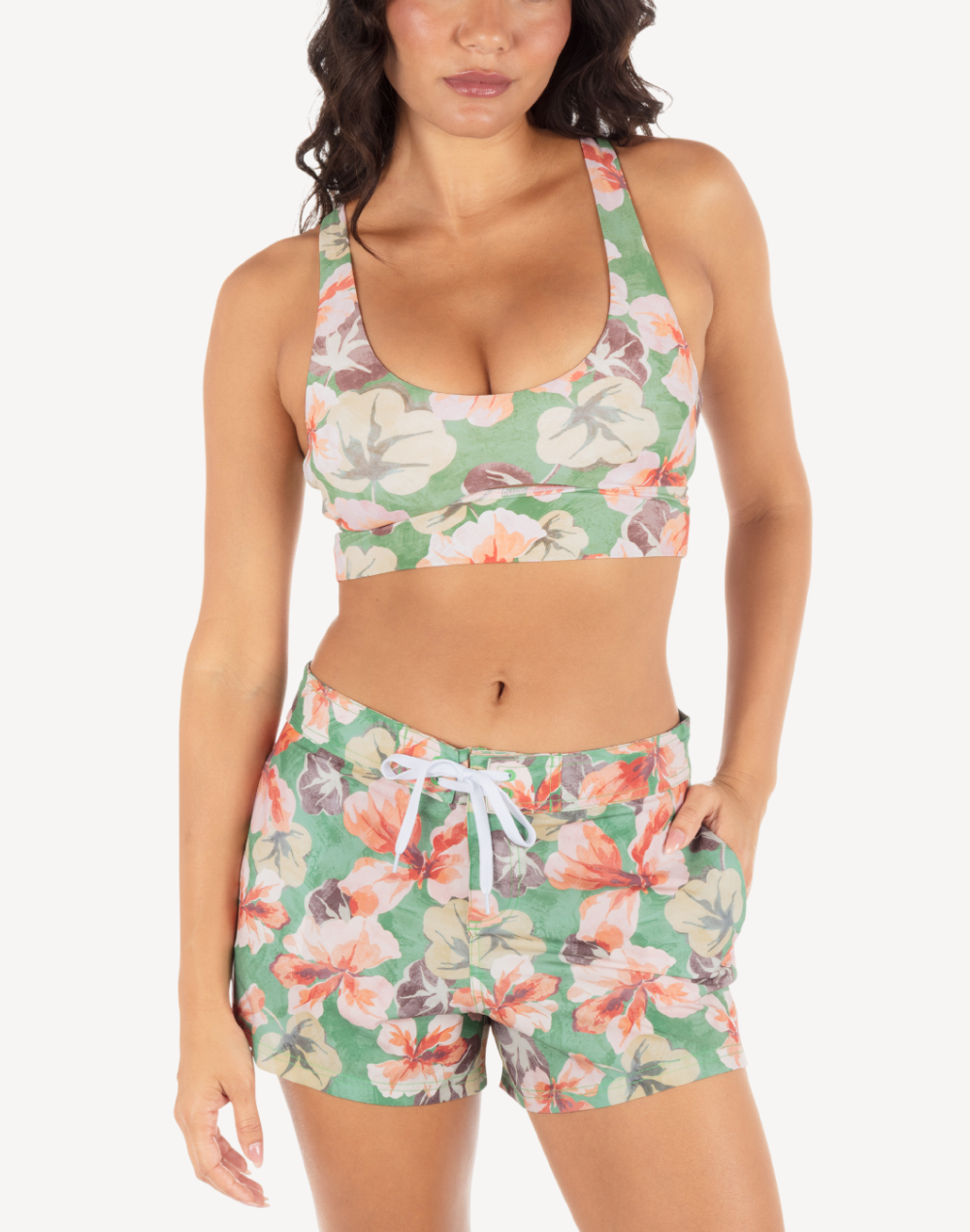 Gingko Cloud Max Longline Bikini Top