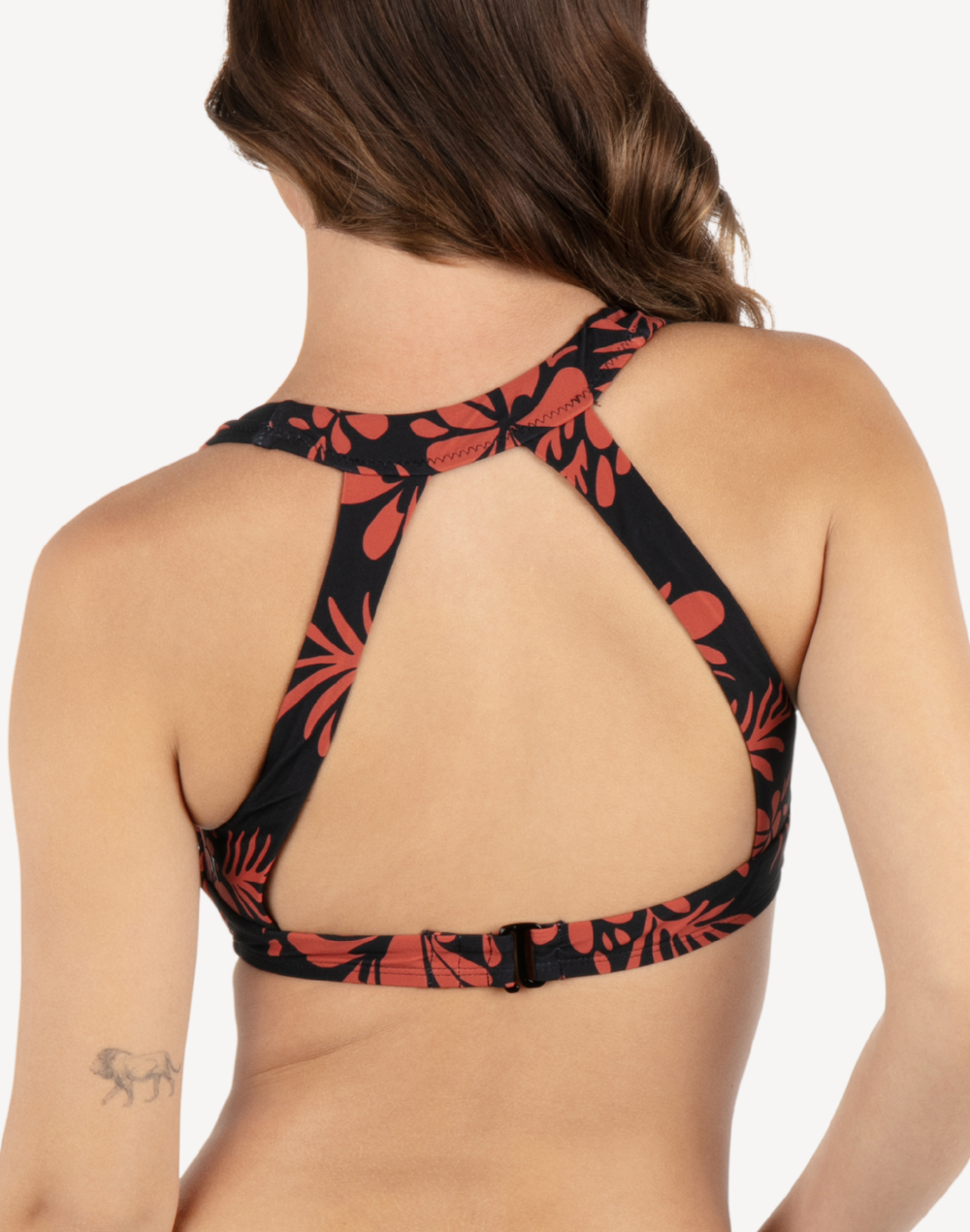 Hidden Tropical Halter Bikini Top