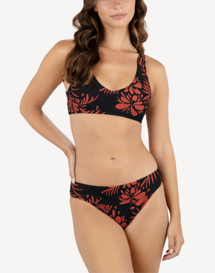 Hidden Tropical Halter Bikini Top