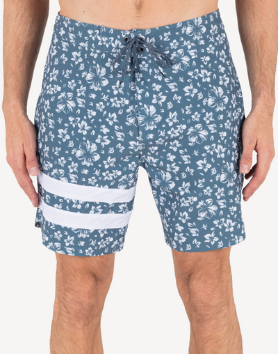 Phantom Eco Block Party 18" Boardshort#color_phantom-grey-teal