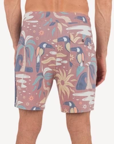 Phantom Naturals Tailgate 18" Boardshort#color_phantom-rose