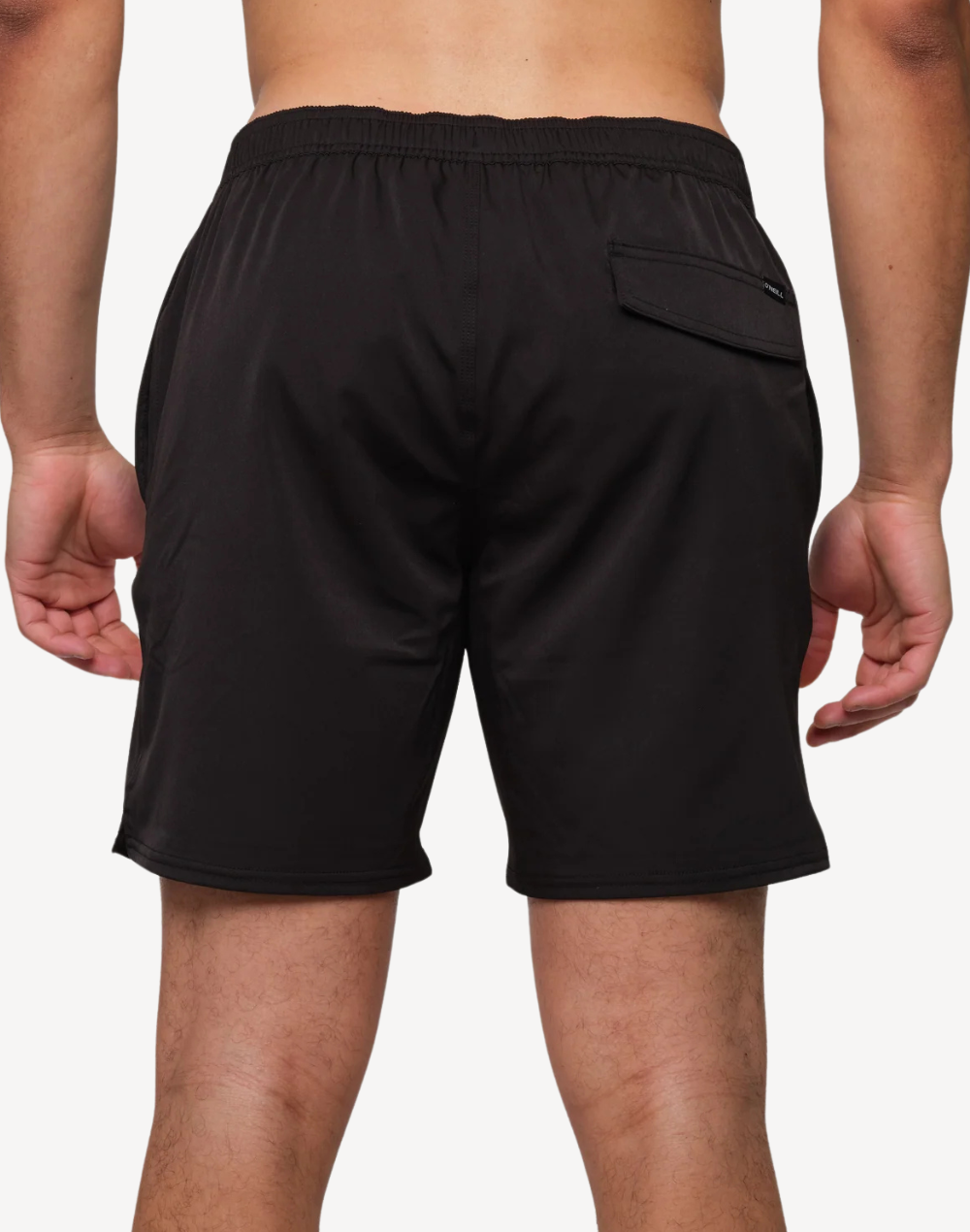 Solid 17" Swim Trunk#color_black