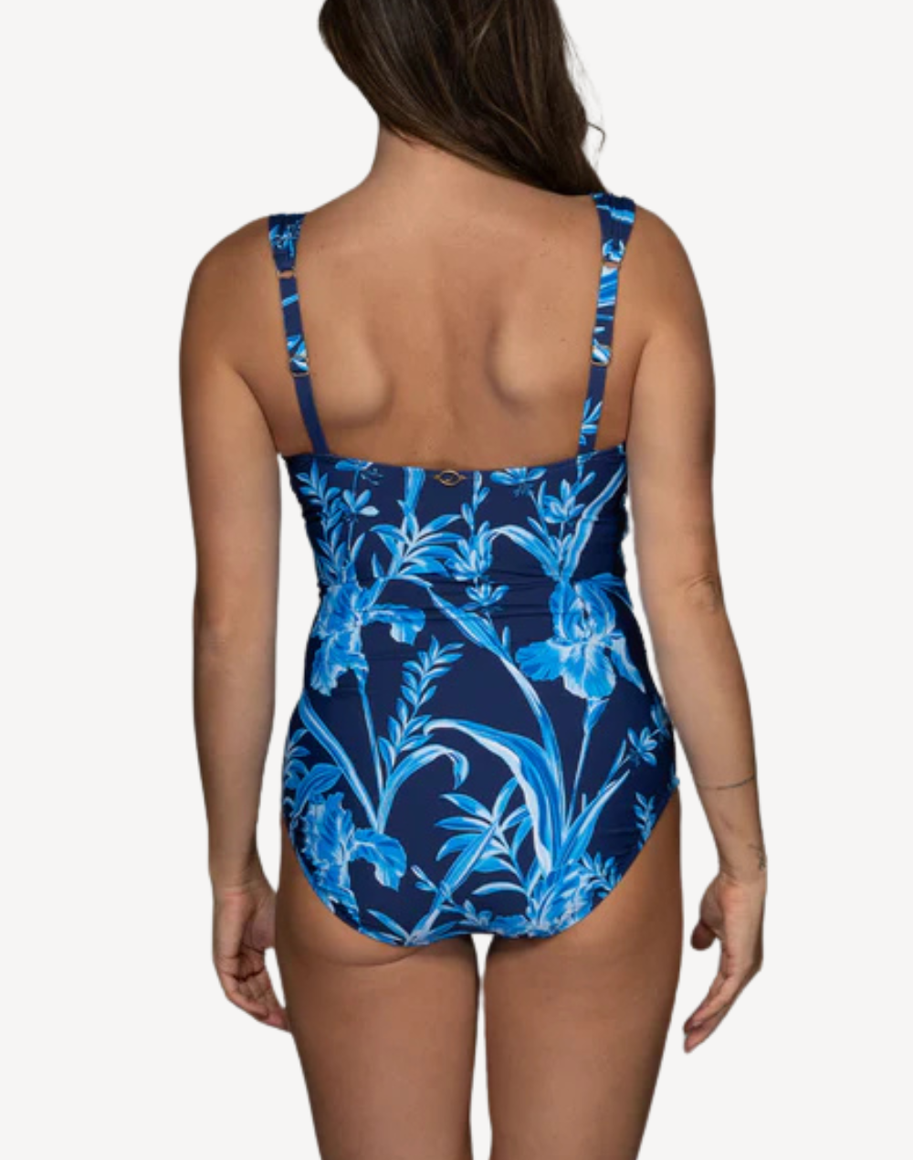 Botanical Bloom Surplice One Piece Swimsuit