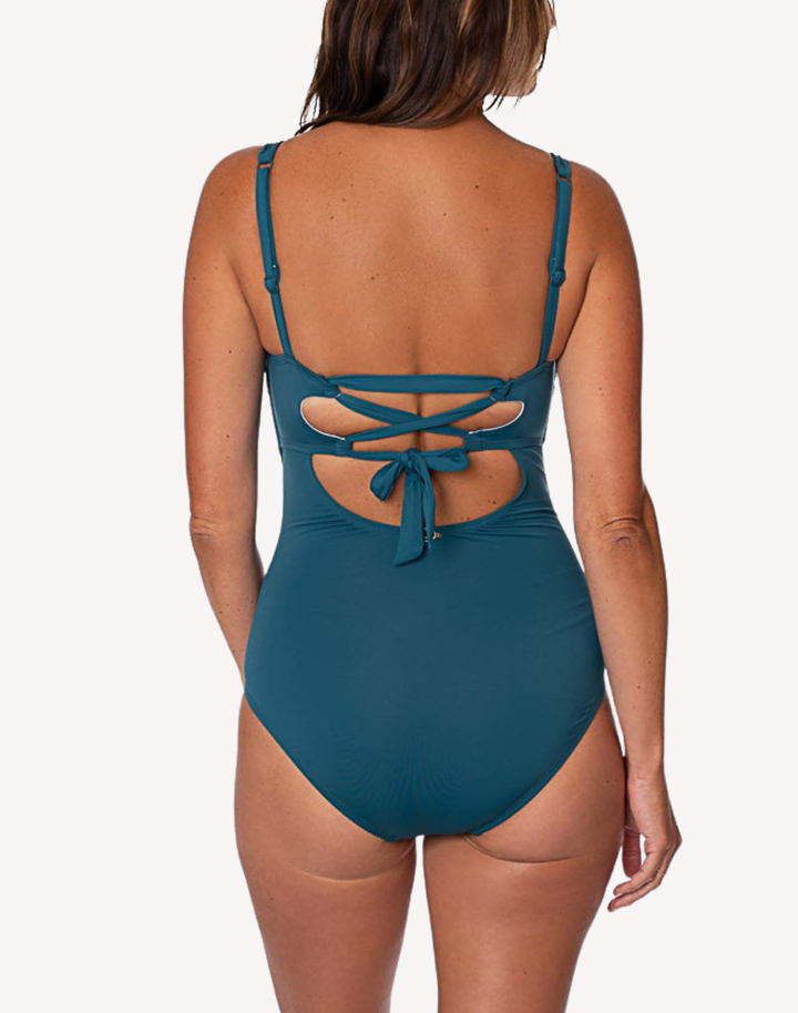 Solid Hilda Glam One Piece Swimsuit