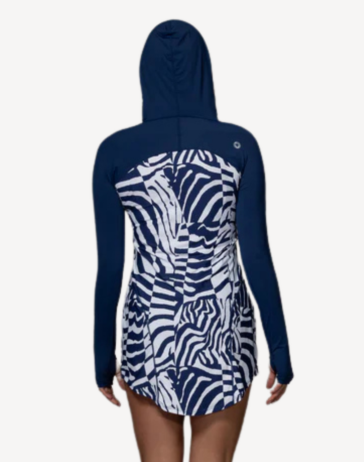 Wild Curves UPF 50 Hoodie Dress Cover Up