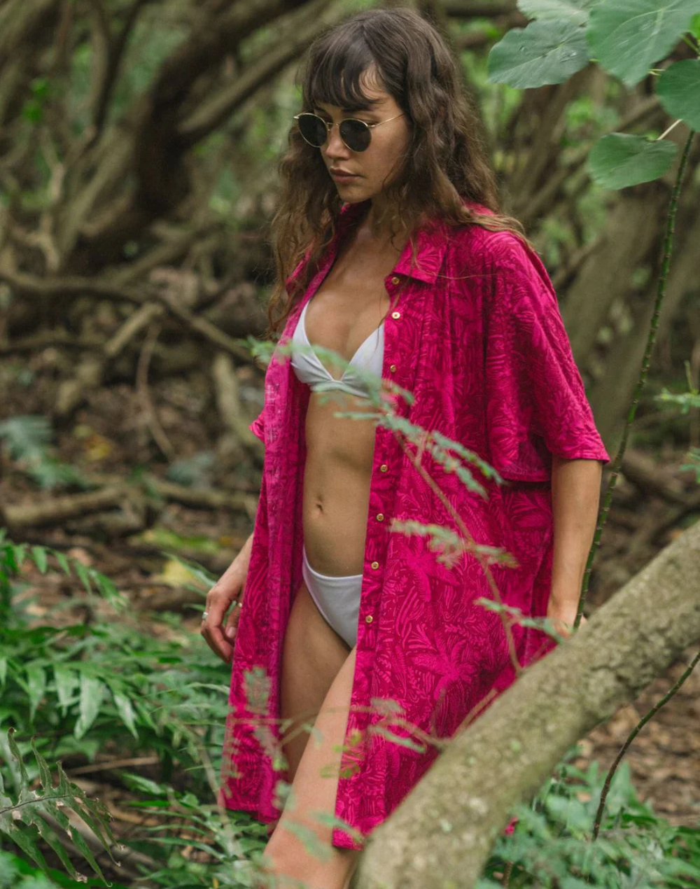 Las Palmas Big Shirt Cover Up